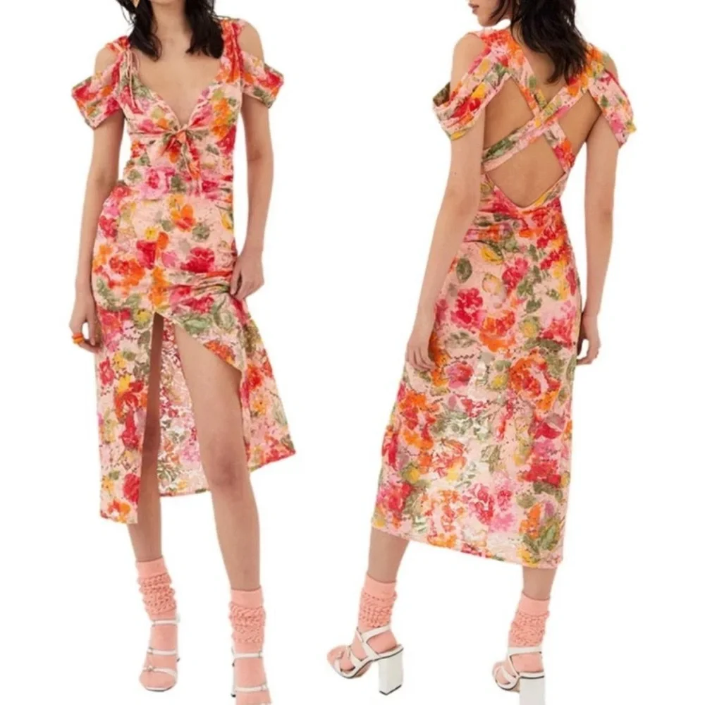 for love and lemons beth midi dress For Love And Lemons Beth Midi Dress In XS